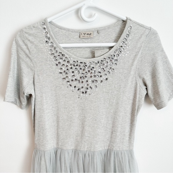 🧸 *NWT* Next (from UK) tulle jersey girl dress with rhinestones Sz.14 - Picture 6 of 6